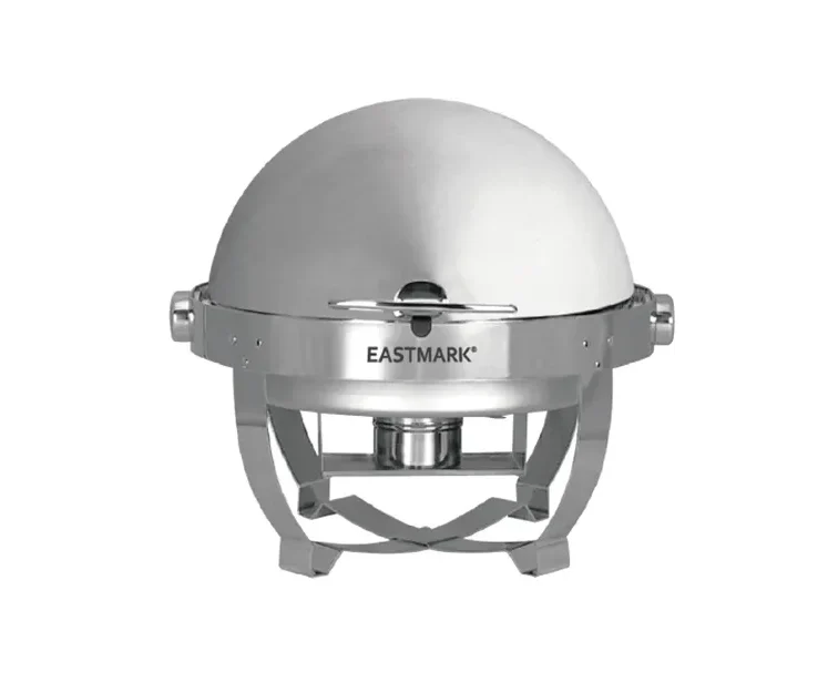 Round roll top chafing dish withstainless steel legs