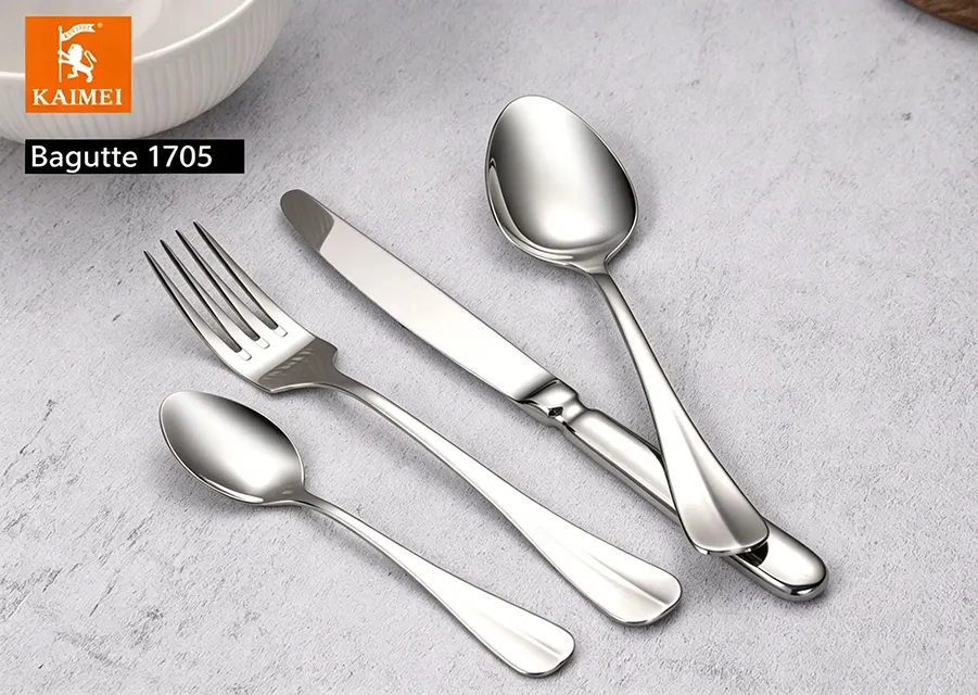 Baguette french style stainless steel silverware