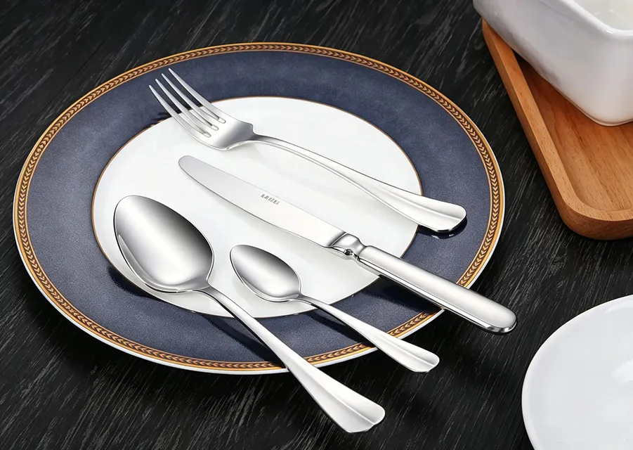 Baguette mirror polished restaurant cutlery