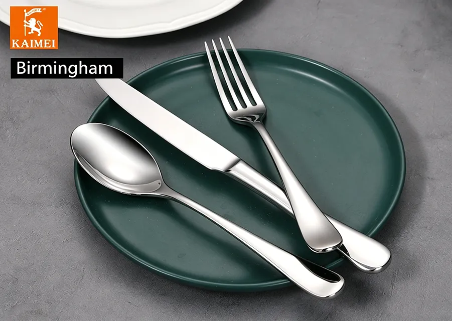 Birmingham modern stainless steel flatware set