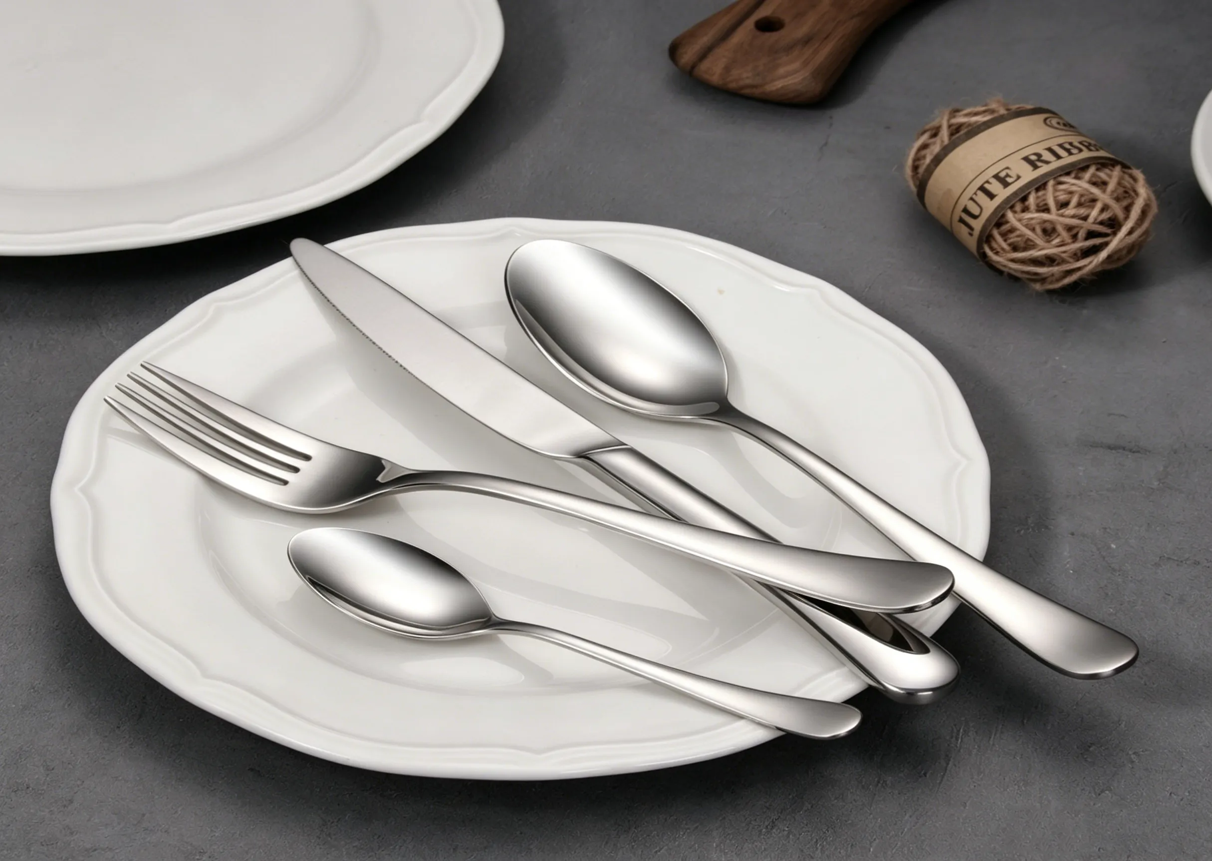 KAIMEI Classic Tapered Handle Stainless Steel Flatware Set Helena