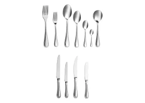 Available sizes of Atlas 2004 knives, forks, spoons and hotel serving pieces