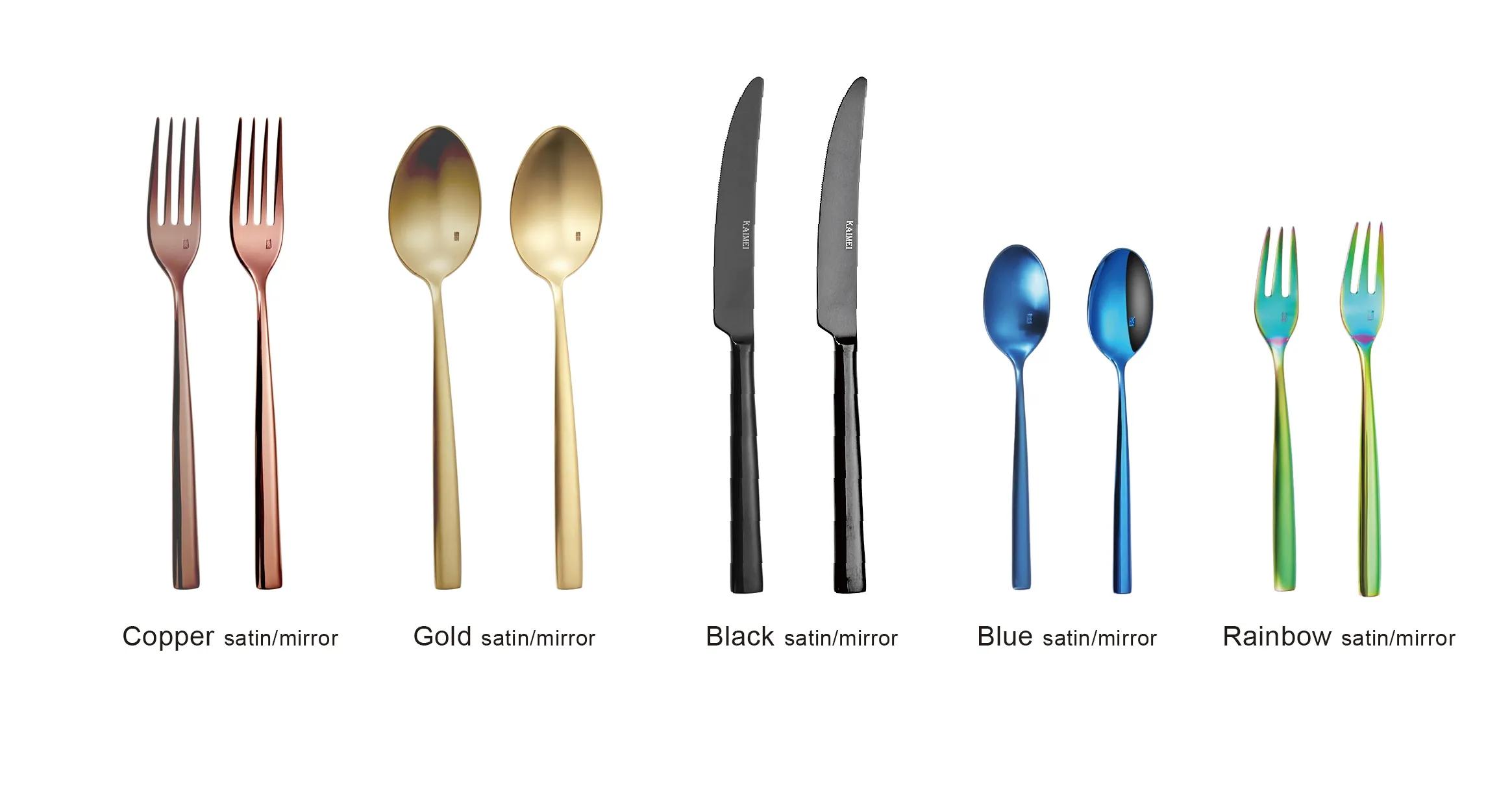 Black PVD Finish for Modern Hotel Table Settings