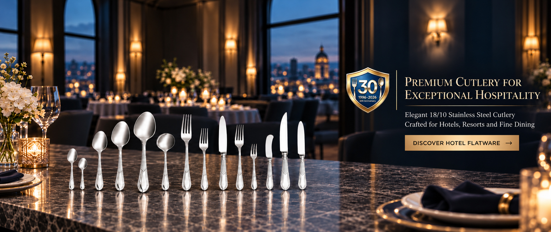 KAIMEI premium hospitality cutlery banner